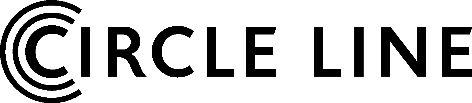 Circle Line Black Logo Vector Logo